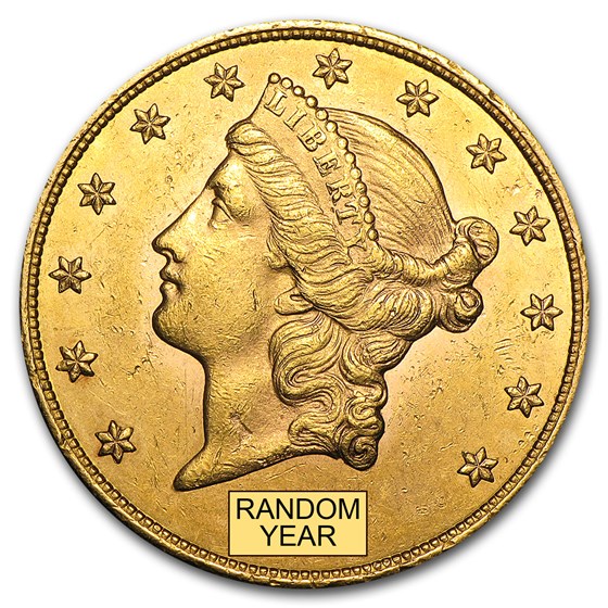 $20 Liberty Gold Double Eagle AU (Random Year) $20 Liberty Gold Double Eagle AU (Random Year)